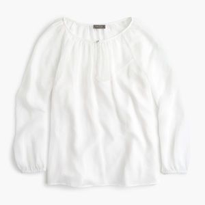 J. Crew Tops - J. Crew Point Sur Chiffon Pin Dot Top S NWT J. Crew Tops - J. Crew Point Sur Chiffon Pin Dot Top S NWT